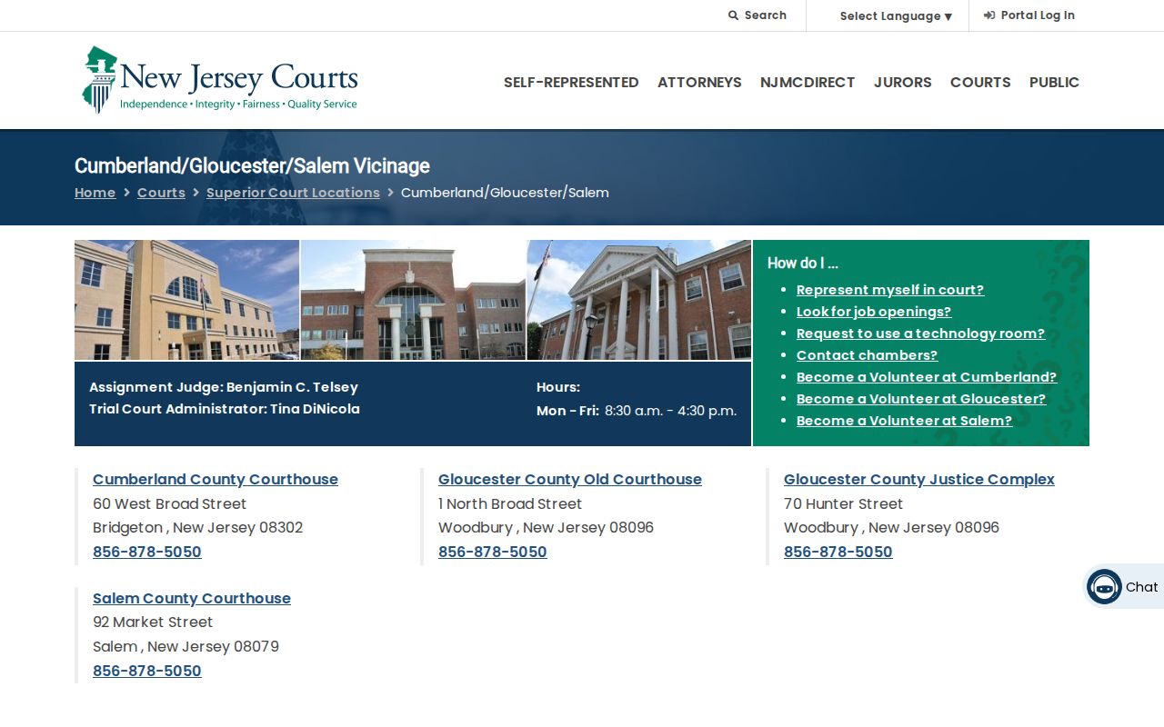 Cumberland County criminal court case courthouse information
