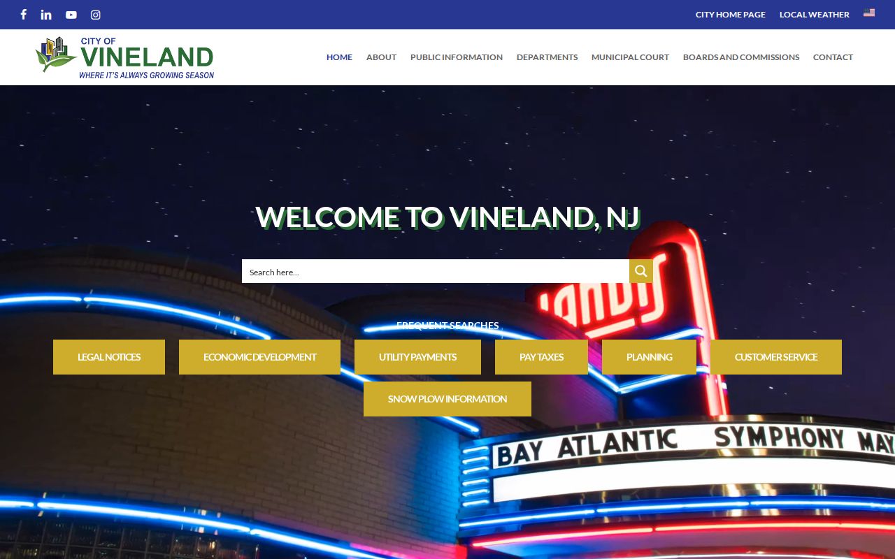 Vineland city offices for criminal records access